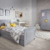 Kinderzimmer Traum Kinderbett 90x200 in weiß oder grau