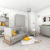 Babyzimmer Lotta in Grau bei Zimmeria.de Kommode Babybett Schrank Regal