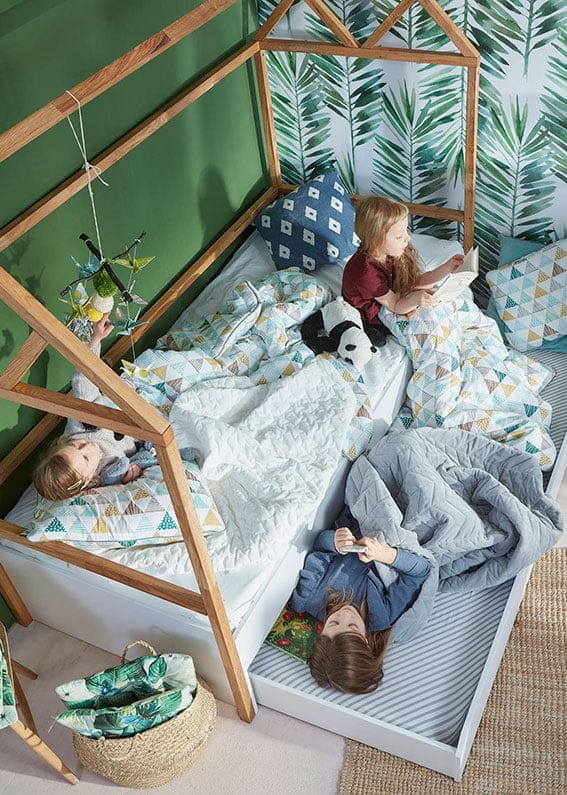 Kinderbett Hausbett Lotta in Weiss 90 x 200 cm bei Zimmeria.de